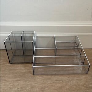 Acrylic Makeup Organizer Storage x2